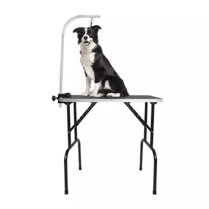Large Pet Grooming Table Folding Dog Cat Table With Arm Noose  Mesh Tray Portable Black Grooming St 6