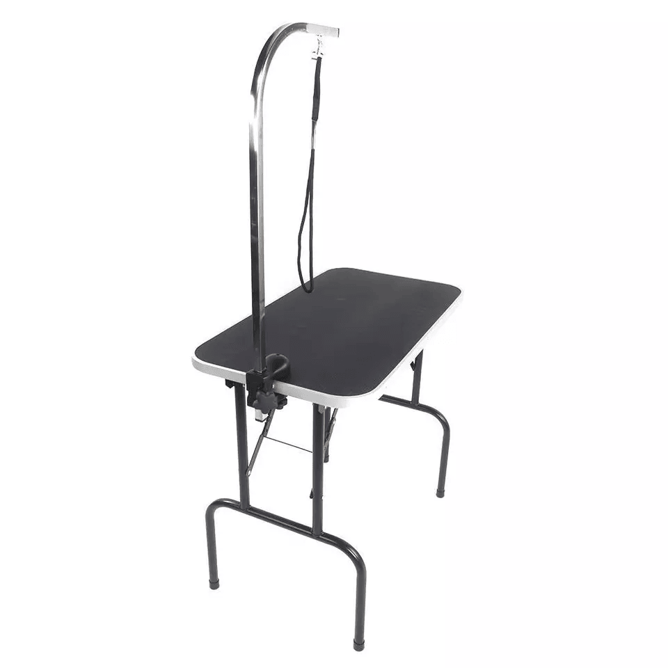 Large Pet Grooming Table Folding Dog Cat Table With Arm Noose  Mesh Tray Portable Black Grooming St 4