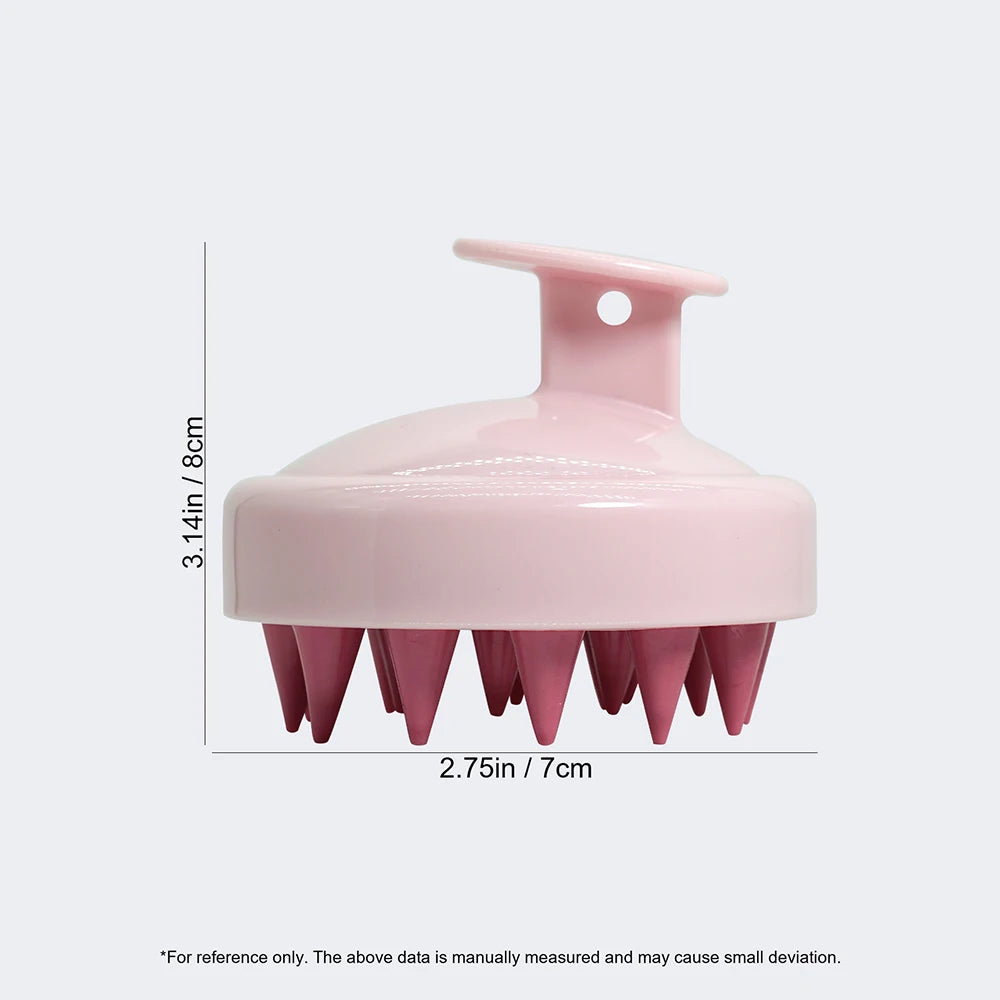 Silicone Shampoo Brush  Scalp Massager Hair Washing Comb For Head  Body Massage Bath  Shower Brush 5