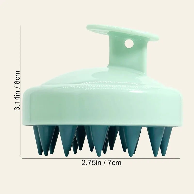 Silicone Shampoo Brush  Scalp Massager Hair Washing Comb For Head  Body Massage Bath  Shower Brush 7