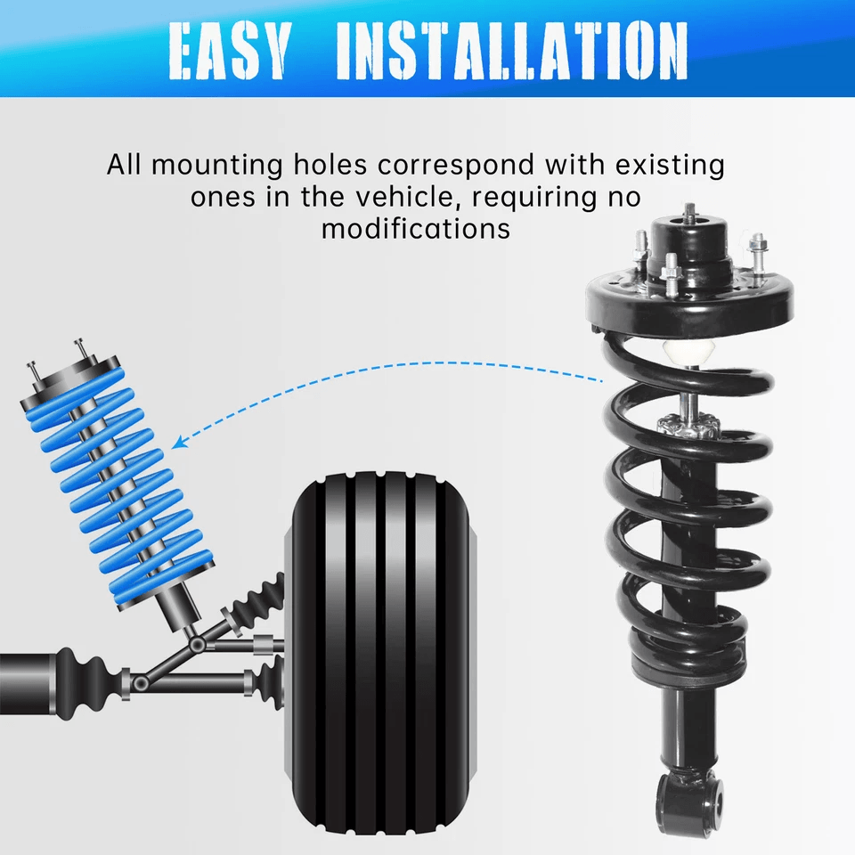 Complete Rear Struts  Shocks Assembly For Lincoln Navigator Left  Right 4