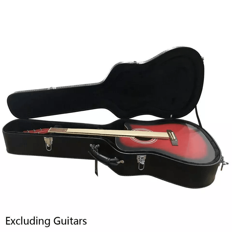 Premium Acoustic Folk Guitar Hardshell Case With Microgroove Finish 1
