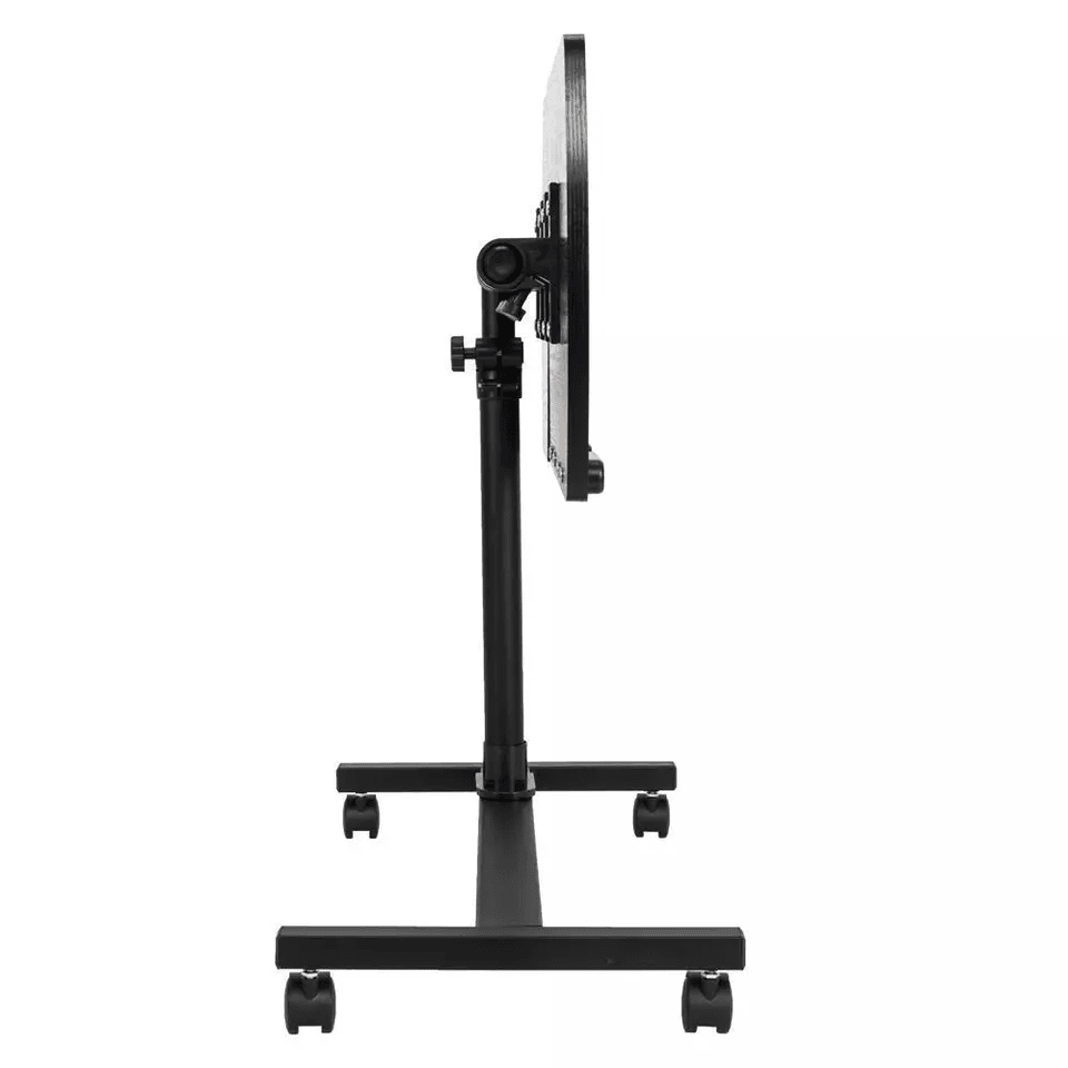 Rolling OverBed Laptop Desk With Adjustable Height  Angle  Portable Table Stand For Bed Sofa Hospit 1