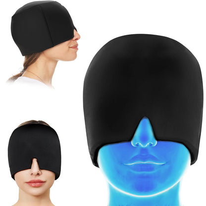 Adjustable Sleeping Eye Mask,Soothing Hot & Cold Compress for Puffy Eyes, Stress Relief & Better Sleep,Soft Gel Eye