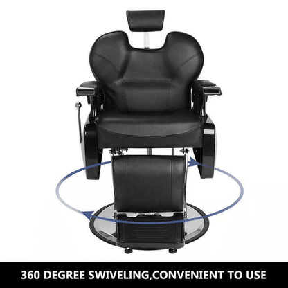Deluxe Barber Shop Hydraulic Recline Salon Chair Beauty Spa Shampoo Hair Styling Chair For Professi 8