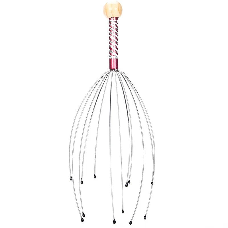 Octopus Head Massager  Stainless Steel Scalp Scratcher For Stress  Itch Relief 5