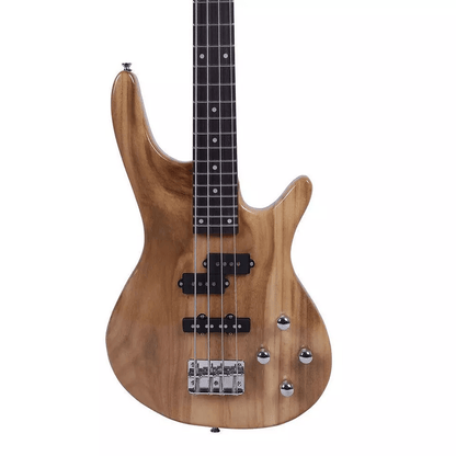 Natural Wood 4 String Electric IB Bass Guitar Ideal For School Bands  Gifts 4