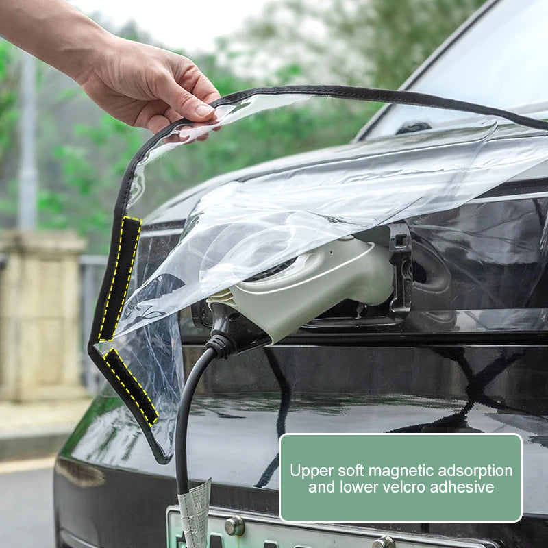 EV Charging Gun Cover – Heavy-Duty Waterproof Auto Rain & Snow Shield for Outdoor Electric Car Chargers