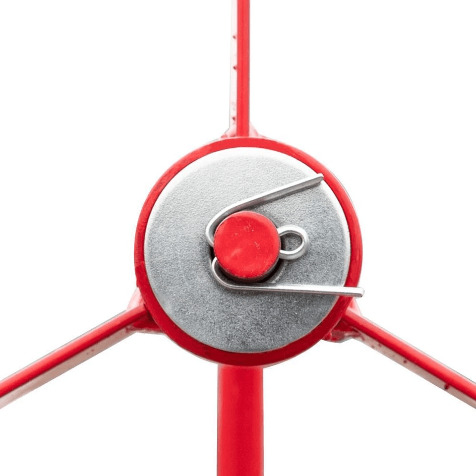 Red Metal Windmill Patio Yard Garden Decoration WeatherResistant Outdoor Ornament 3