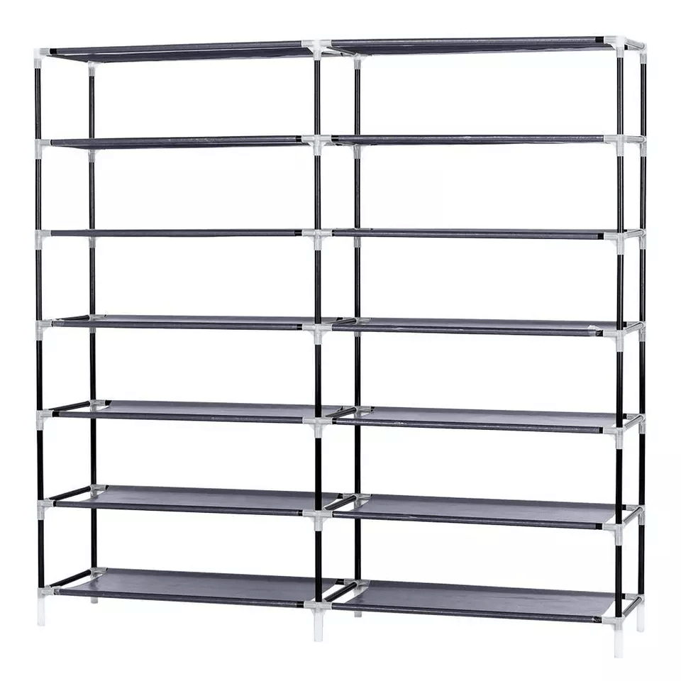 6 Tier Shoe Rack Storage Organizer For Portable Double Row Shoe Shelf With Cover For Closet Entrywa 1