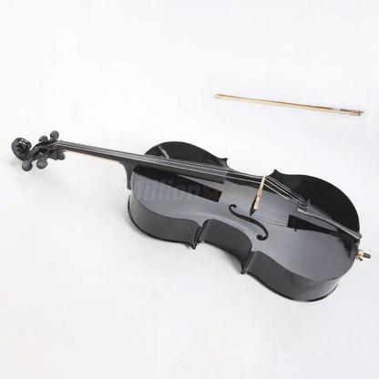 New Size Professional Basswood Black Color Cello Full Set Includes Bag Bow Rosin  Bridge Full Size  7