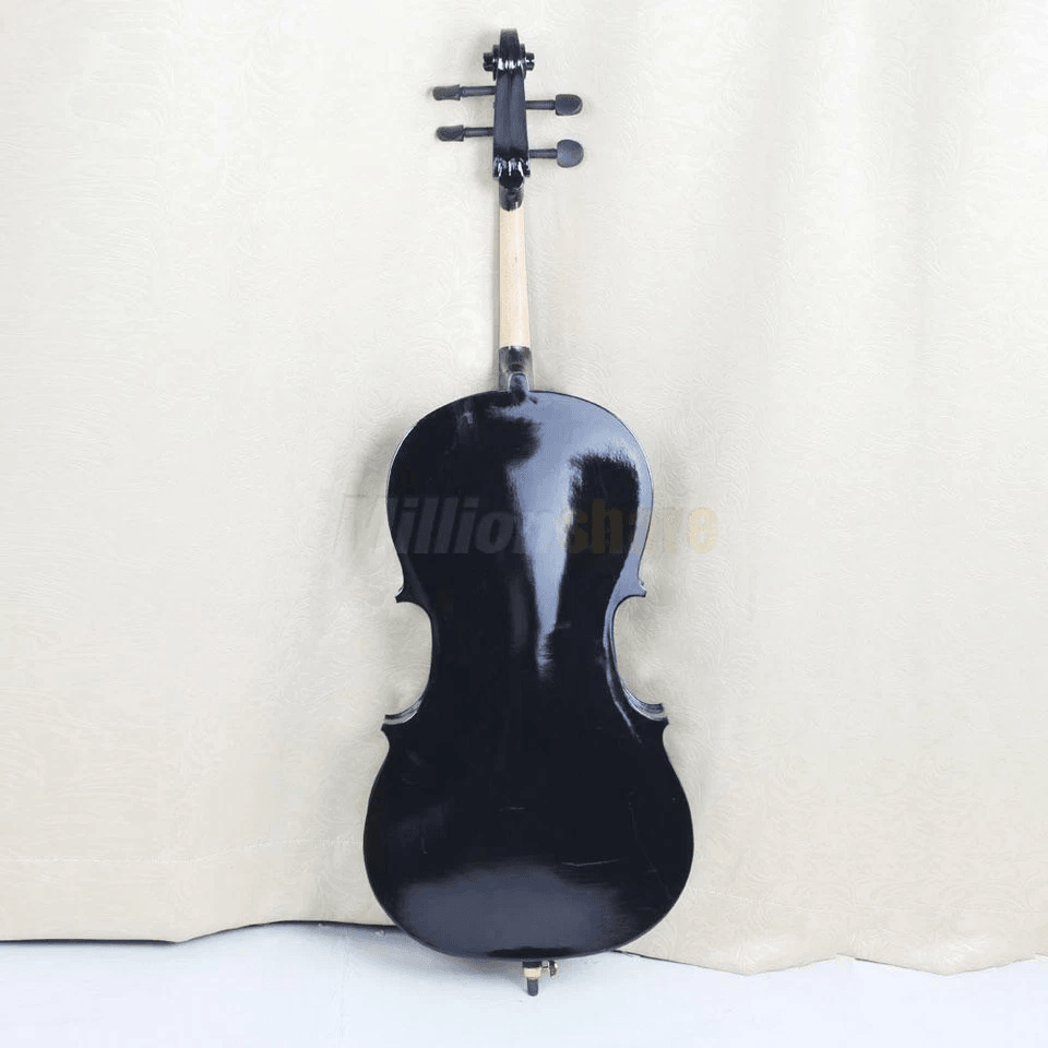 New Size Professional Basswood Black Color Cello Full Set Includes Bag Bow Rosin  Bridge Full Size  8