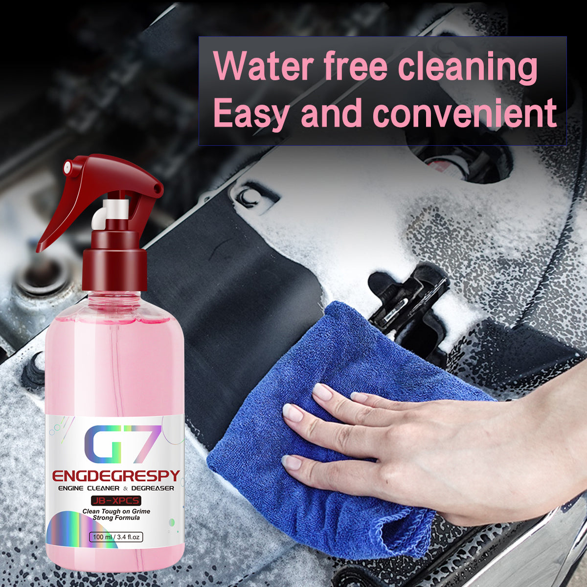 Engine Degreaser Spray FastActing Car Engine Bay Cleaner For Spotless Compartment Cleaning 1