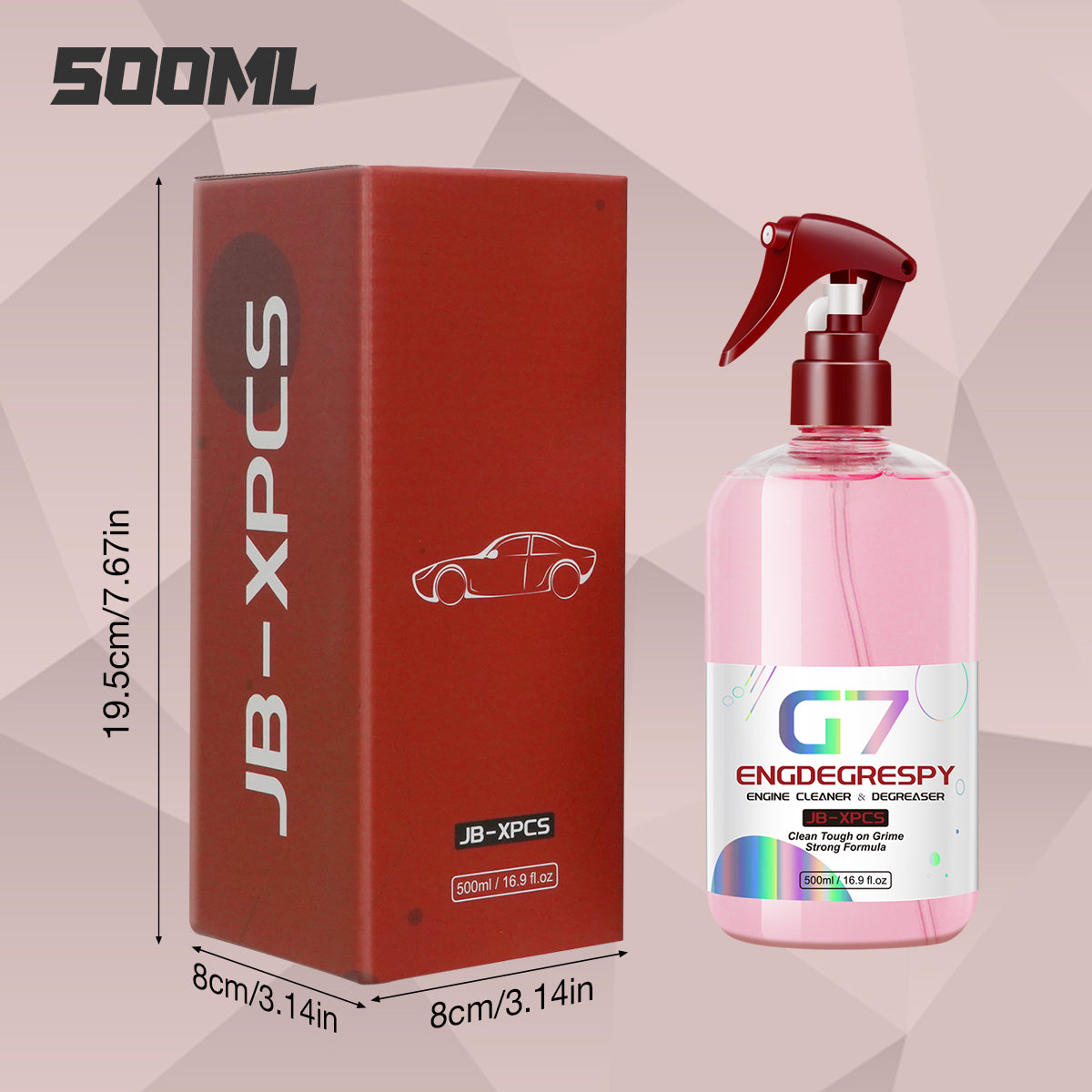 Engine Degreaser Spray FastActing Car Engine Bay Cleaner For Spotless Compartment Cleaning 6