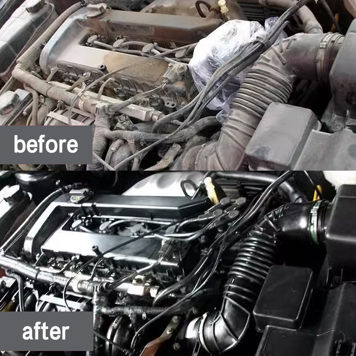 Engine Degreaser Spray FastActing Car Engine Bay Cleaner For Spotless Compartment Cleaning 5