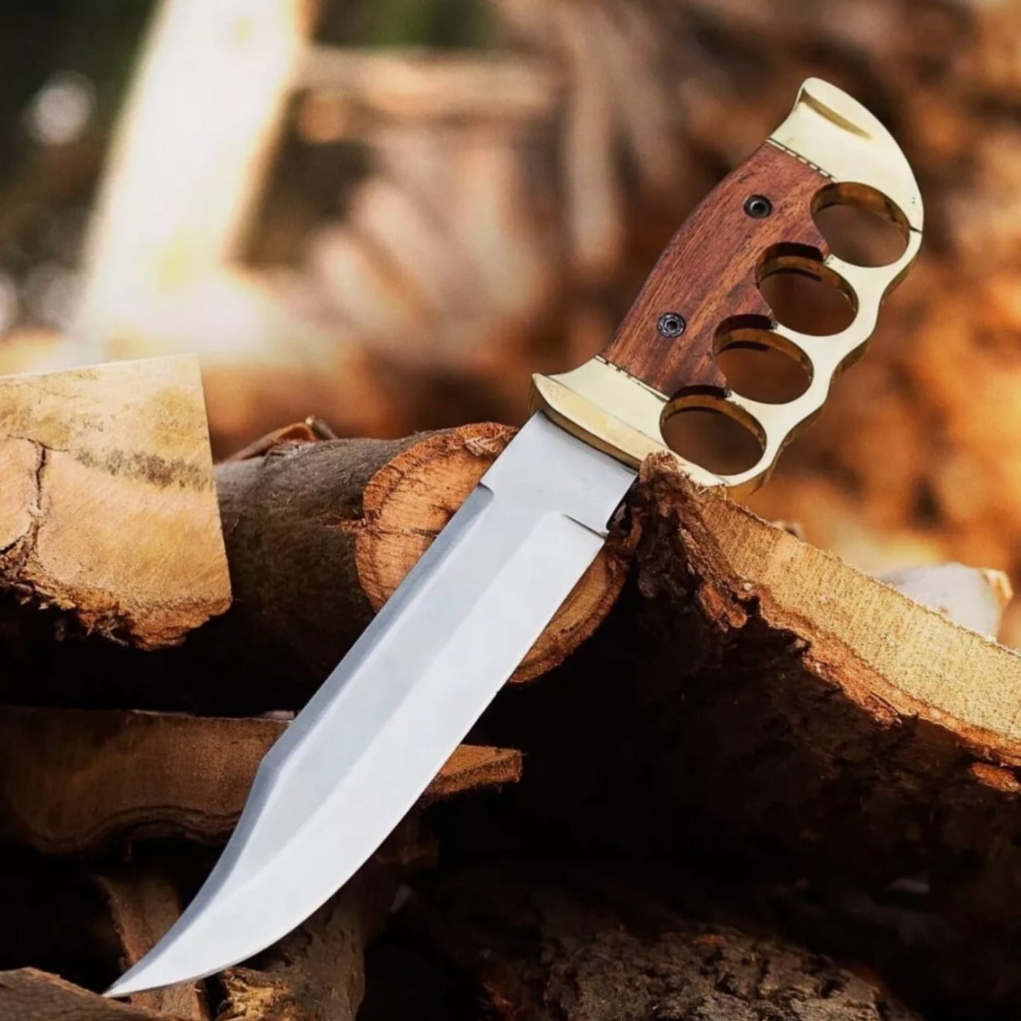 Custom Handmade D2 Steel TACTICAL BOWIE HUNTING KNIFE COMES WITH SHEATH 1
