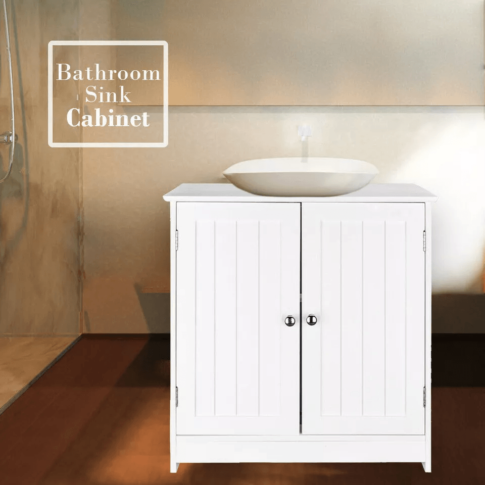 Modern Bathroom Vanity Cabinet With Single Wood Vessel Sink 4