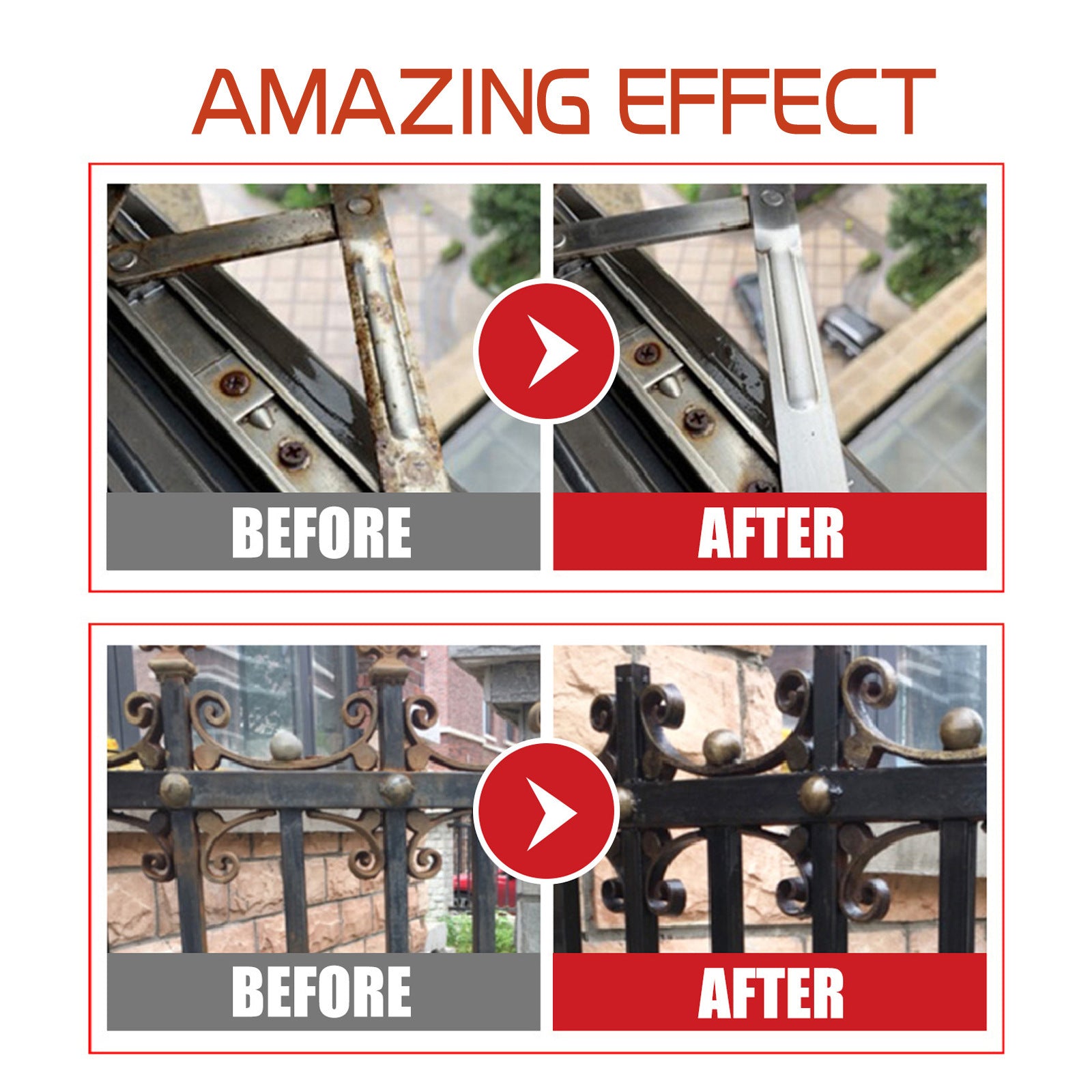 Metal Rust Remover & Converter Paint Industrial-Strength Rust Neutralizer for Automotive & Metal Surfaces
