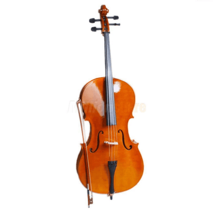 Full Size Natural Cello With Case Bow Rosin  Bridge Ideal For Beginners  Professionals 2