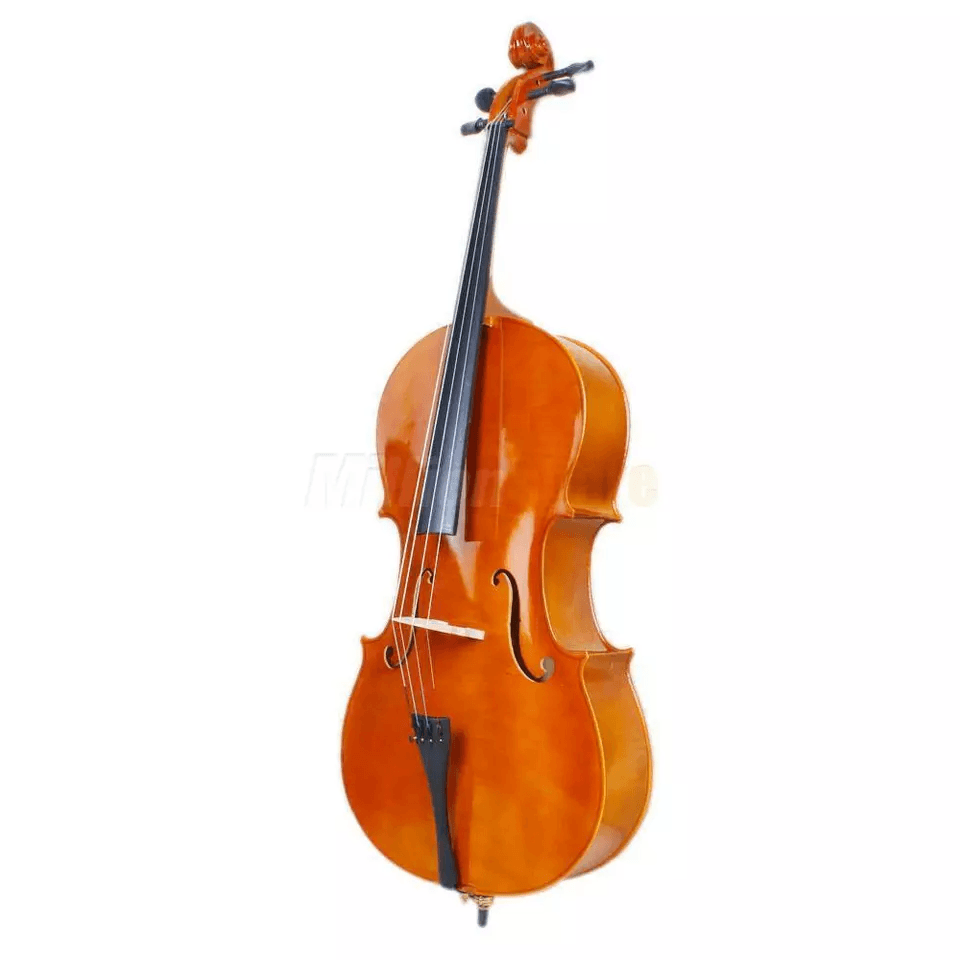 Full Size Natural Cello With Case Bow Rosin  Bridge Ideal For Beginners  Professionals 1