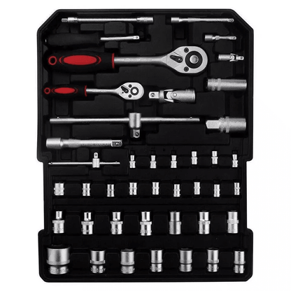 799 PCS Mechanics Tool Set With Wrenches Sockets  Trolley Case Complete Home Auto Repair Kit 3