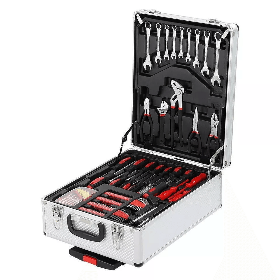 799 PCS Mechanics Tool Set With Wrenches Sockets  Trolley Case Complete Home Auto Repair Kit 6