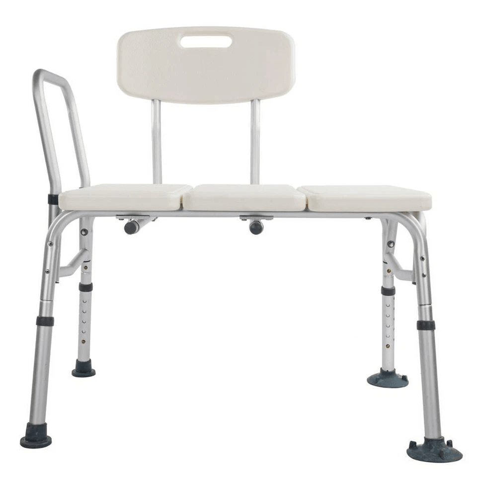 Heavy Duty Medical Transfer Bench Adjustable Height Shower Chair For Bathtub Safety 2