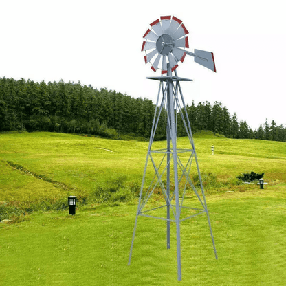 Metal Garden Windmill, Ornamental Weather Vane, Weather Resistant Outdoor Decor