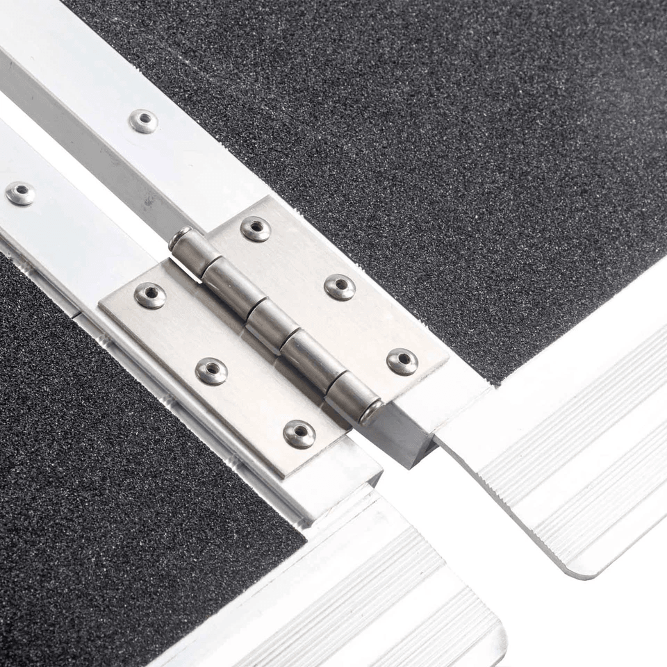 3 Foot Aluminum Folding Wheelchair Ramp  Portable NonSlip Mobility Scooter Access Ramp 600 Lbs Capa 7
