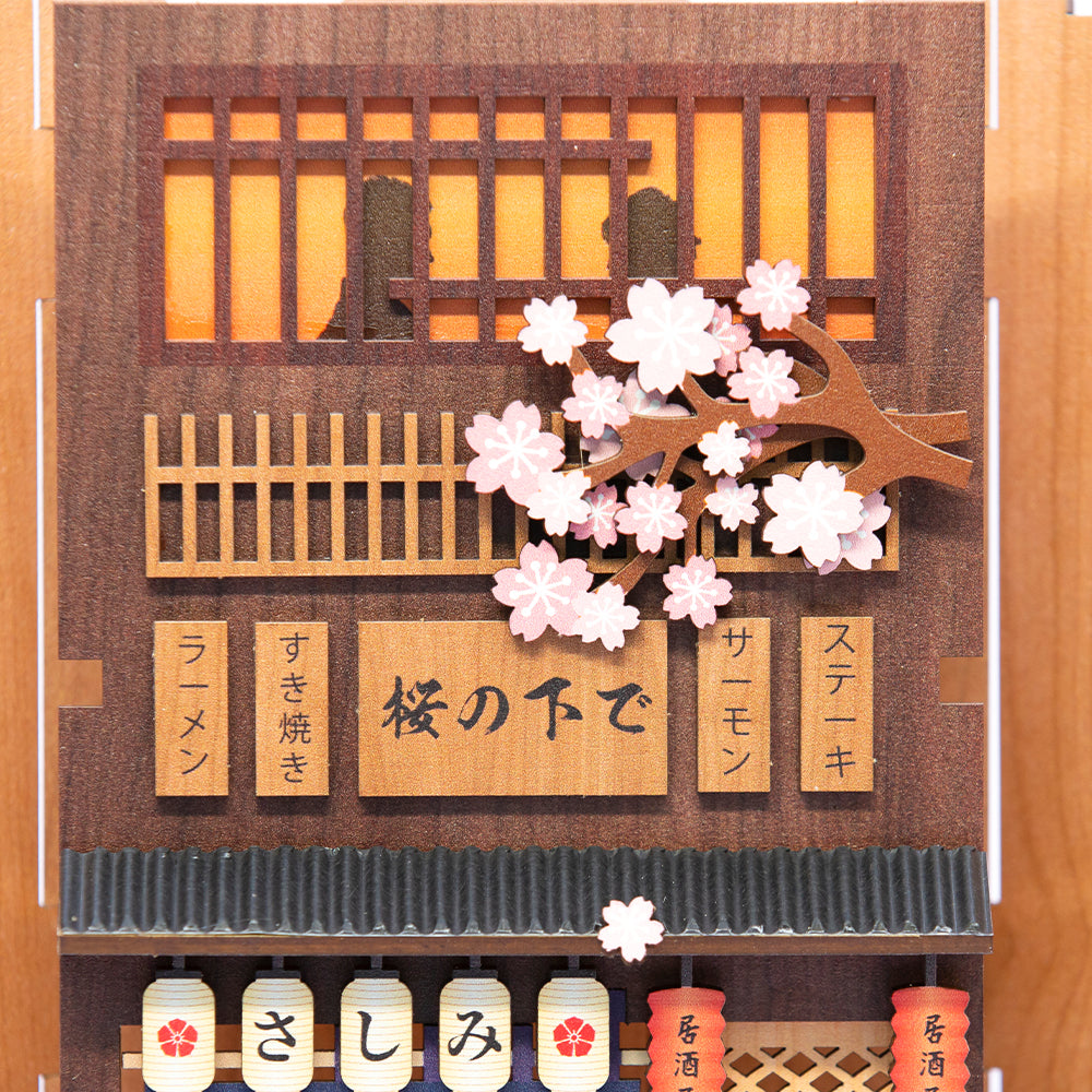 Sakura Model DIY Book Nook Wooden Bookshelf Insert Miniature House Kit  Ideal Birthday Gift