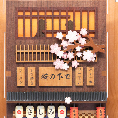 Sakura Model DIY Book Nook Wooden Bookshelf Insert Miniature House Kit  Ideal Birthday Gift