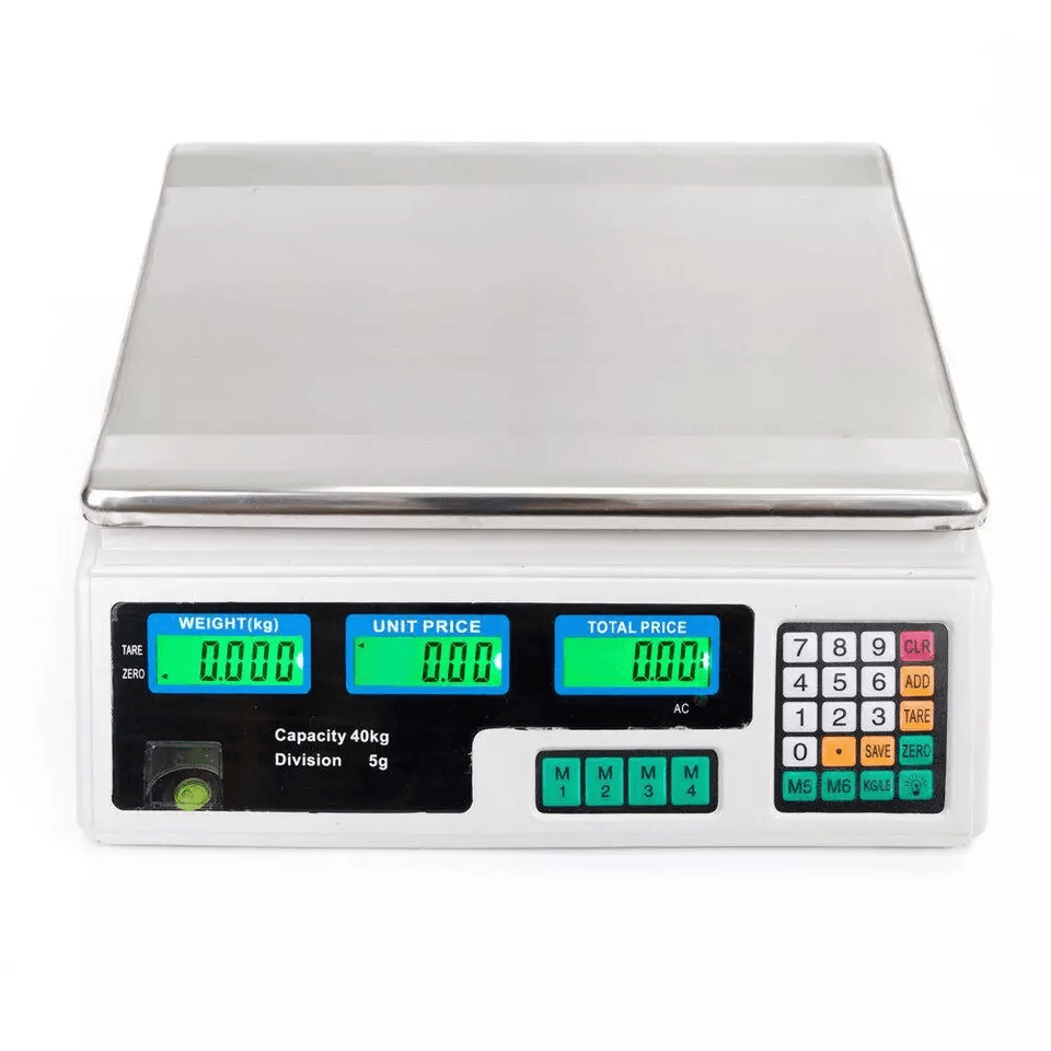 88LB 40KG Digital Price Computing Scale  Commercial Food Meat Produce Deli Weighing Dual LCD Displa 3