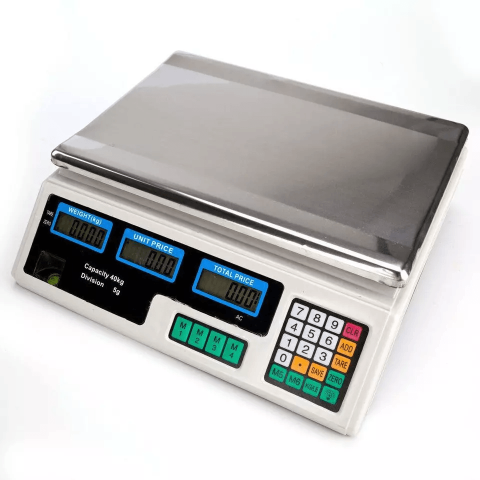 88LB 40KG Digital Price Computing Scale  Commercial Food Meat Produce Deli Weighing Dual LCD Displa 5