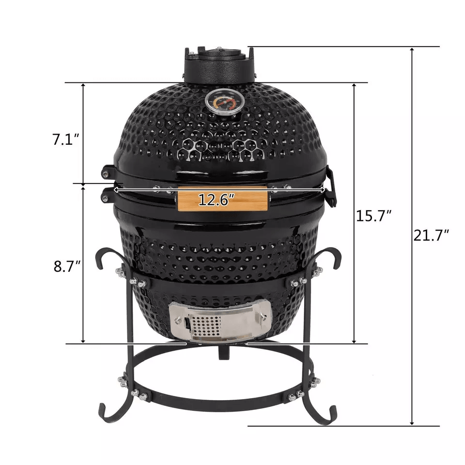 Outdoor BBQ Grill Charcoal Barbecue Pit Portable Smoker For Backyard Patio  Camping Meat Cooking 5