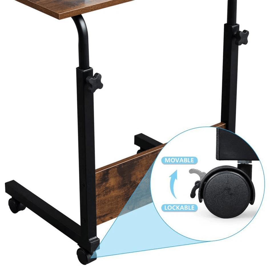Portable Height Adjustable Laptop Desk  Mobile Computer Table Stand For Sofa Bed And Home Office 5
