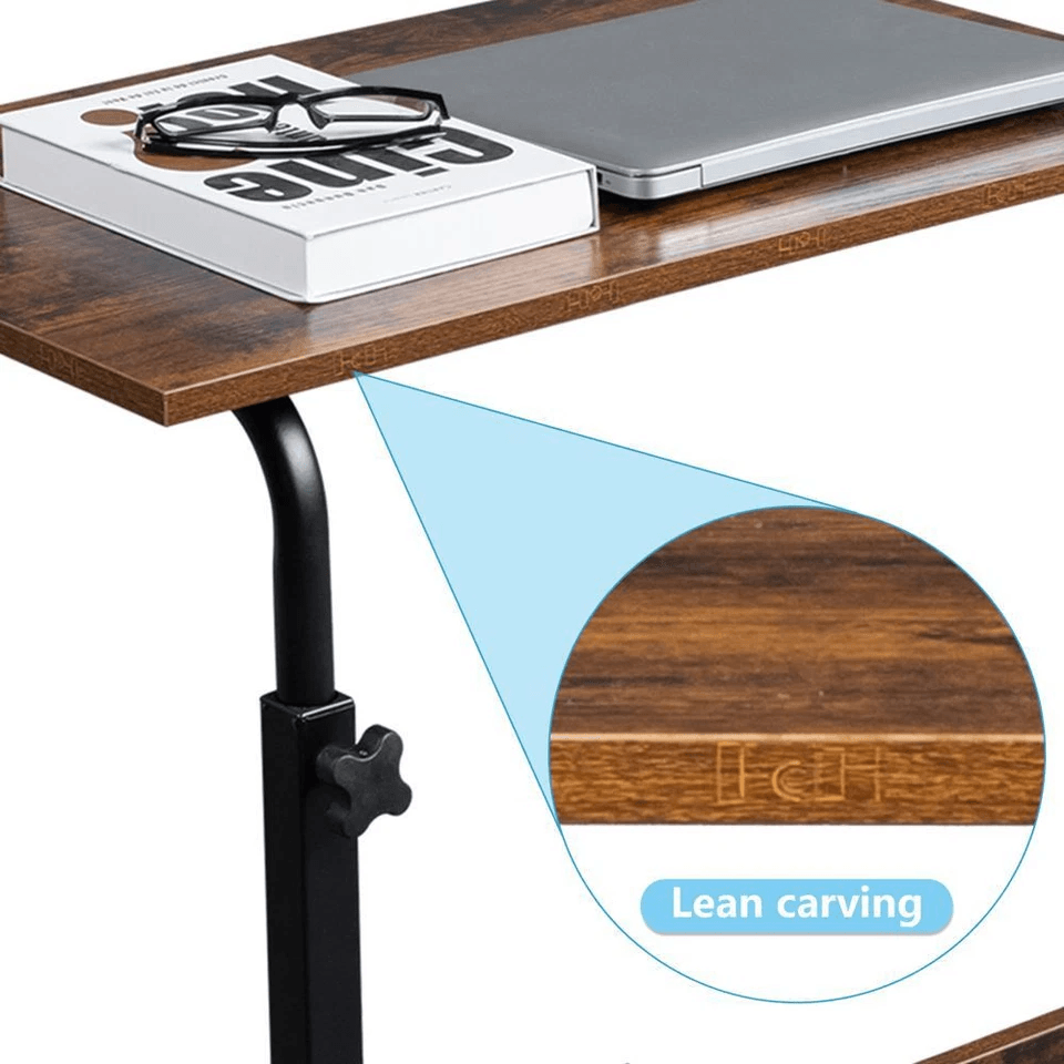 Portable Height Adjustable Laptop Desk  Mobile Computer Table Stand For Sofa Bed And Home Office 2