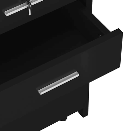 3Layer Rolling Salon Cabinet Trolley  Stylist Station Equipment For Spa  Beauty Professionals 4