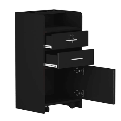 3Layer Rolling Salon Cabinet Trolley  Stylist Station Equipment For Spa  Beauty Professionals 5