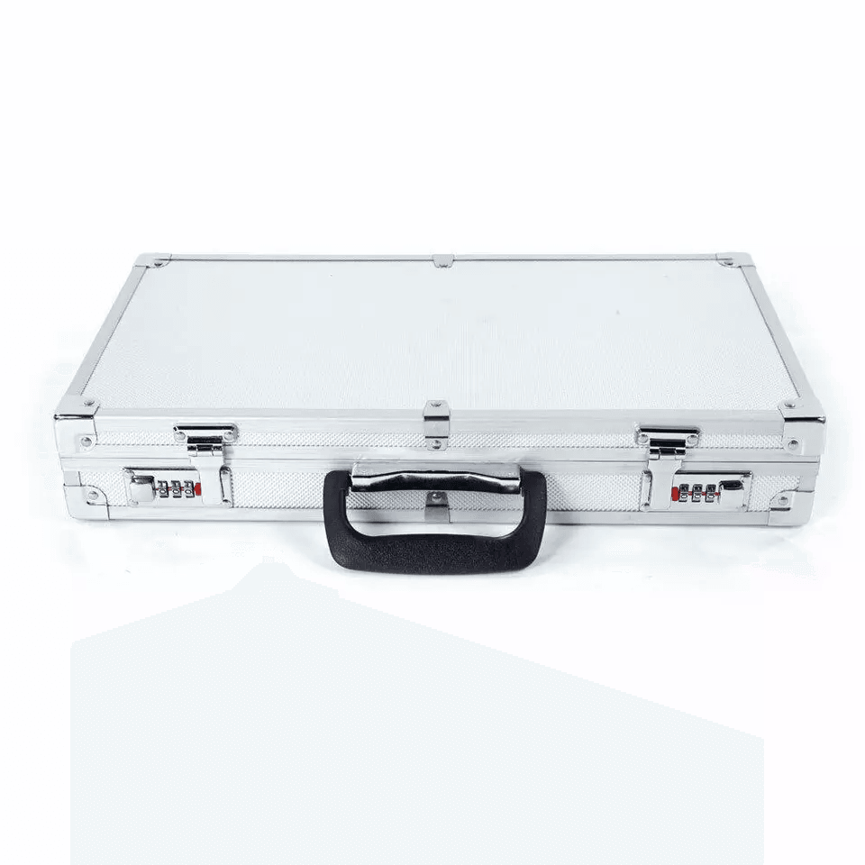 Aluminum Portable Handgun Safe Box Lockable Pistol Case With Foam Liner 4