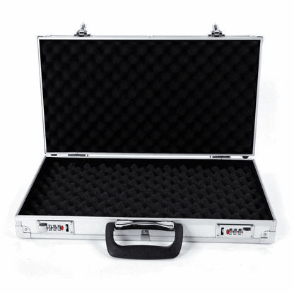 Aluminum Portable Handgun Safe Box Lockable Pistol Case With Foam Liner 1