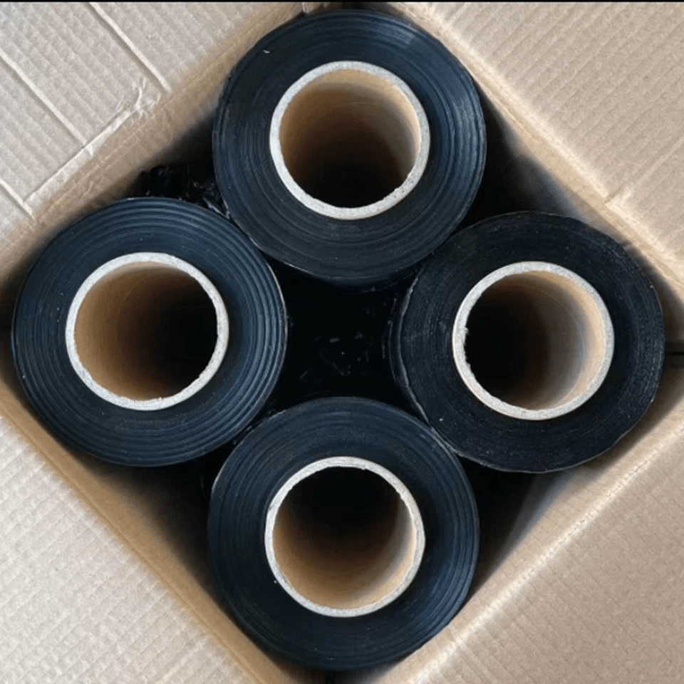 8 Rolls 18 X 1500 80 Gauge Black Pallet Wrap Stretch Film Hand Shrink Wrap  Heavy Duty Industrial S 2