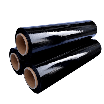 8 Rolls 18 X 1500 80 Gauge Black Pallet Wrap Stretch Film Hand Shrink Wrap  Heavy Duty Industrial S 5