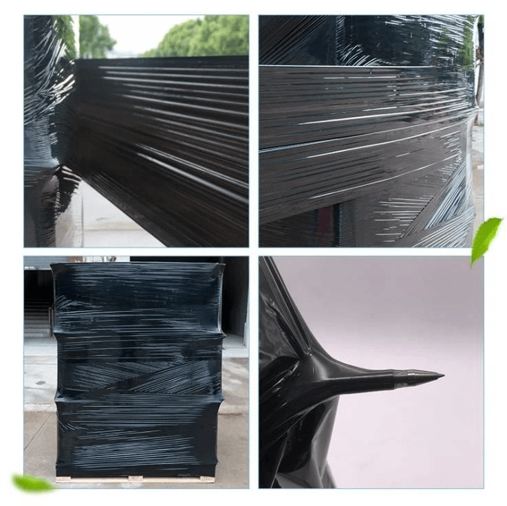 8 Rolls 18 X 1500 80 Gauge Black Pallet Wrap Stretch Film Hand Shrink Wrap  Heavy Duty Industrial S 3