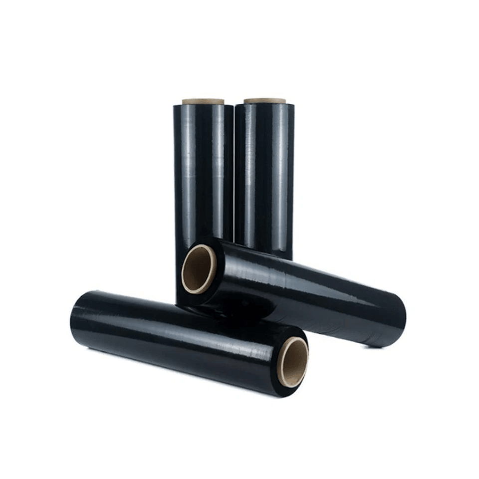 8 Rolls 18 X 1500 80 Gauge Black Pallet Wrap Stretch Film Hand Shrink Wrap  Heavy Duty Industrial S 1