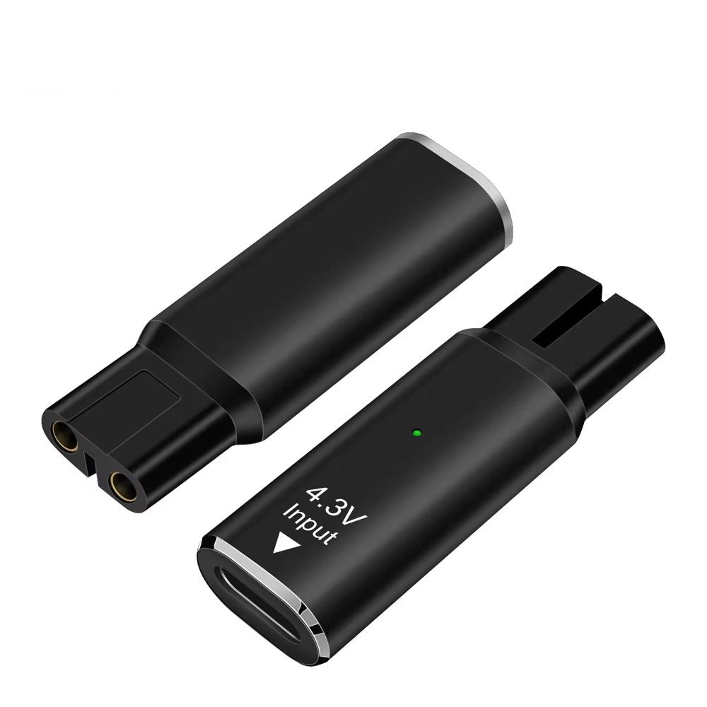 4.3V Type-C Shaver Adapter, Charging Converter for Philips Norelco OneBlade QP2520, QP2515, QP2620 with LED Indicator