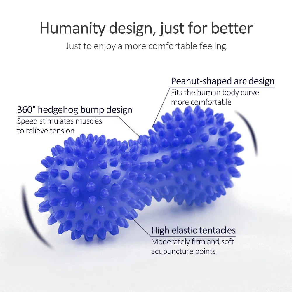 Peanut Massage Ball Deep Tissue Massager For Back Neck Shoulder Spine Legs  Hips Trigger Point Musc 3