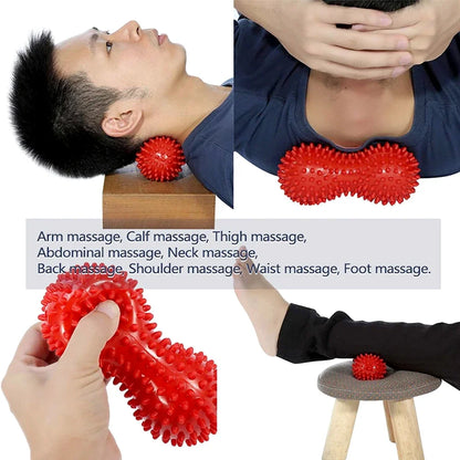 Peanut Massage Ball Deep Tissue Massager For Back Neck Shoulder Spine Legs  Hips Trigger Point Musc 5