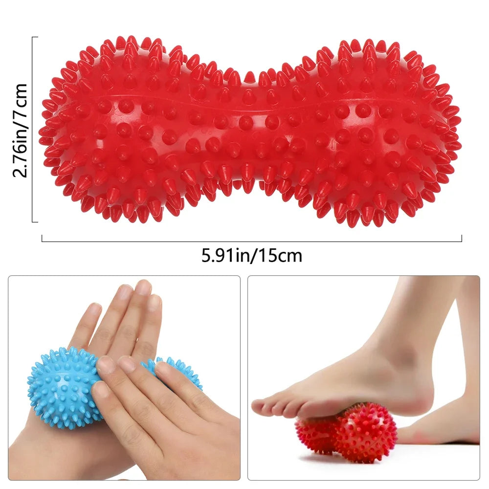 Peanut Massage Ball Deep Tissue Massager For Back Neck Shoulder Spine Legs  Hips Trigger Point Musc 6