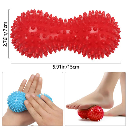 Peanut Massage Ball Deep Tissue Massager For Back Neck Shoulder Spine Legs  Hips Trigger Point Musc 6