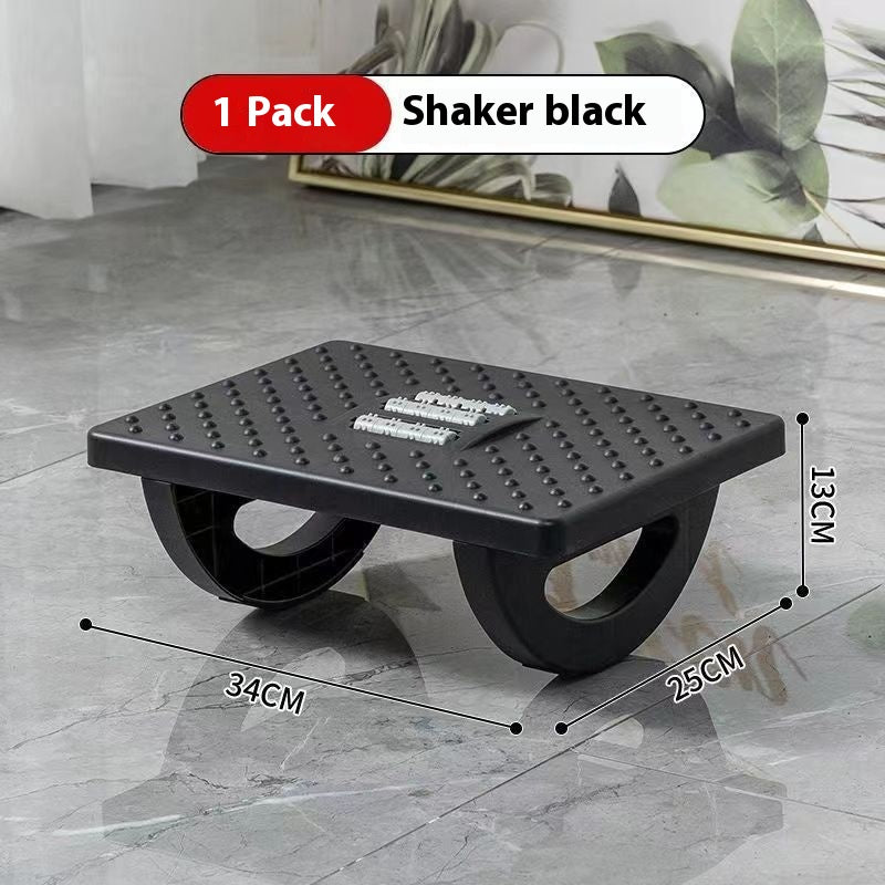 Adjustable Ergonomic Footrest with Massage Rollers Portable UnderDesk Foot Stool for Home Office C